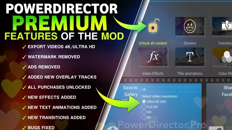 PowerDirector Pro () MOD APK Download [Premium Unlocked]